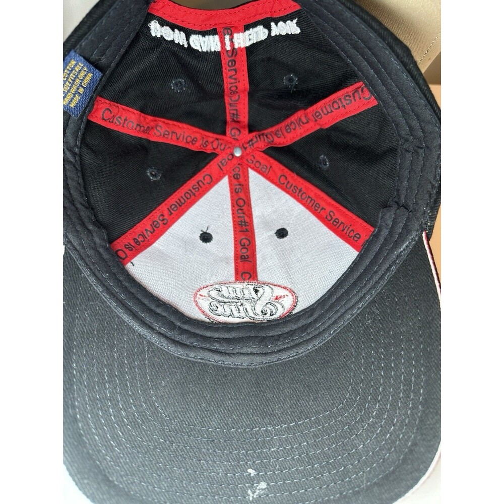 Vintage Shurfine Grocery Store Hat Snapback Trucker Cap Black & Red Dad Hat - Picture 6 of 7